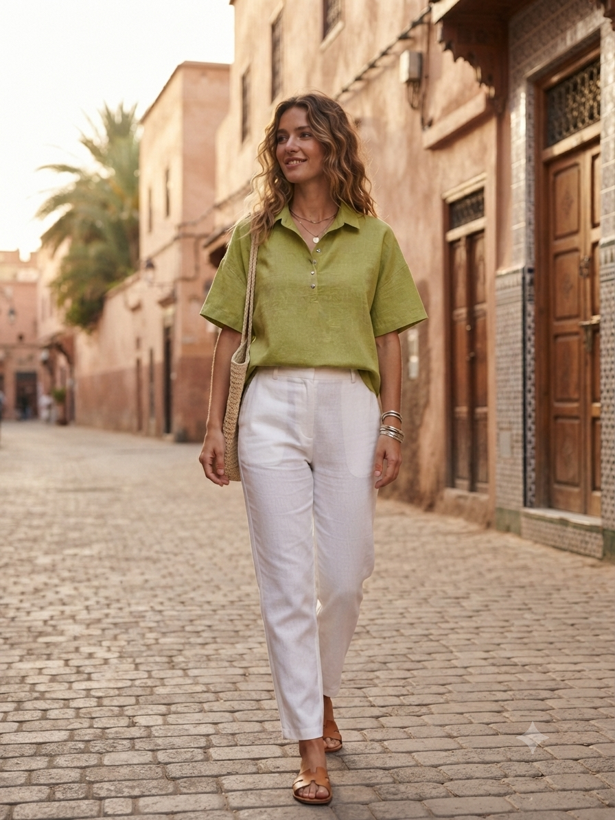 Chemise Élise – Chemise Élégante à Manches Courtes