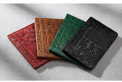 Porte-Cartes Cuir Véritable — Compact & Élégant