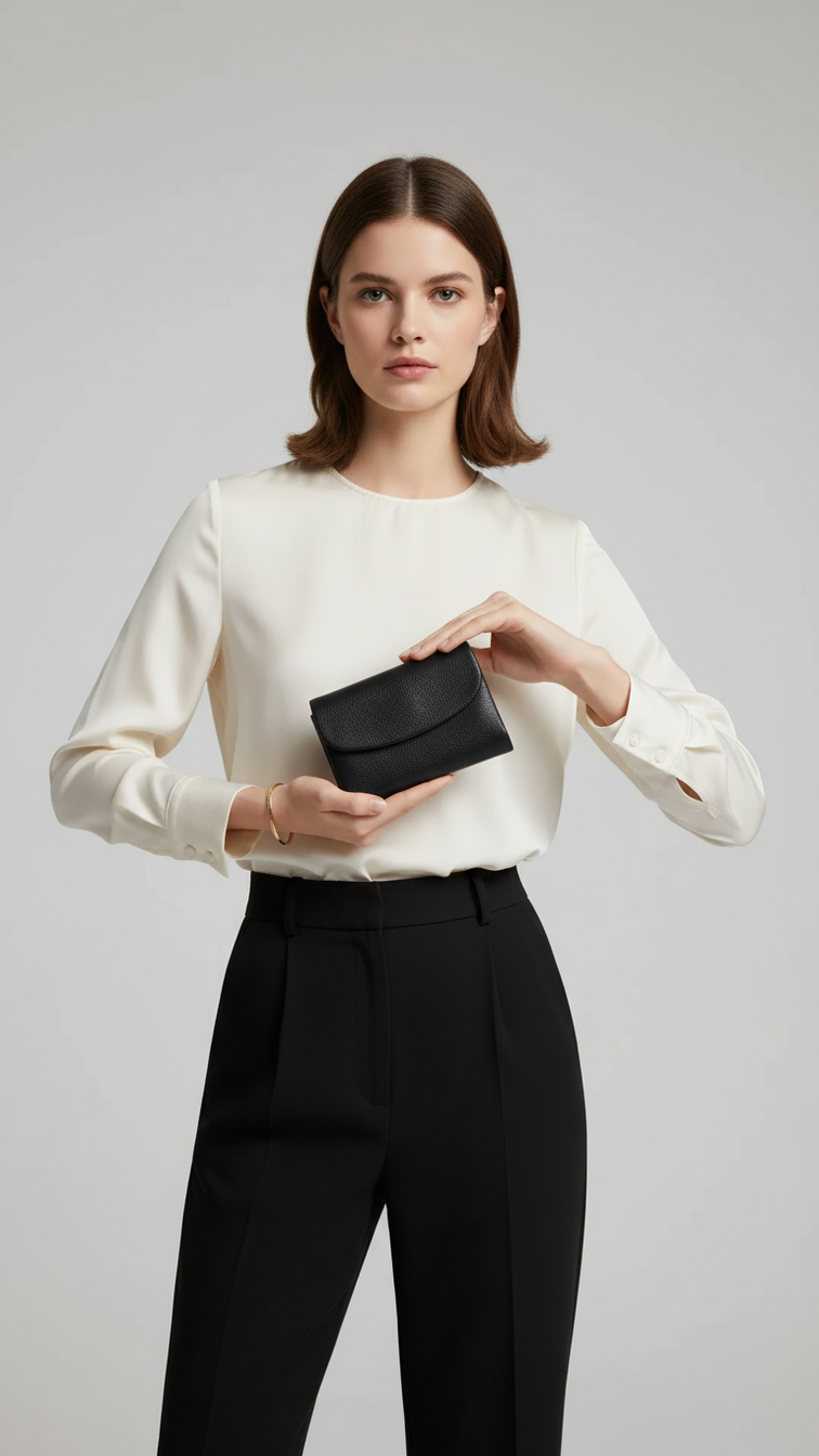Portefeuille en Cuir Véritable pour Femme