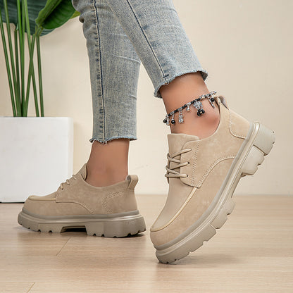 Oxford Élégance — Chaussures à Semelle Épaisse