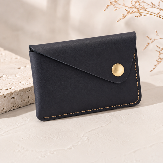Porte-Cartes en Cuir Véritable