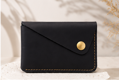 Porte-Cartes en Cuir Véritable