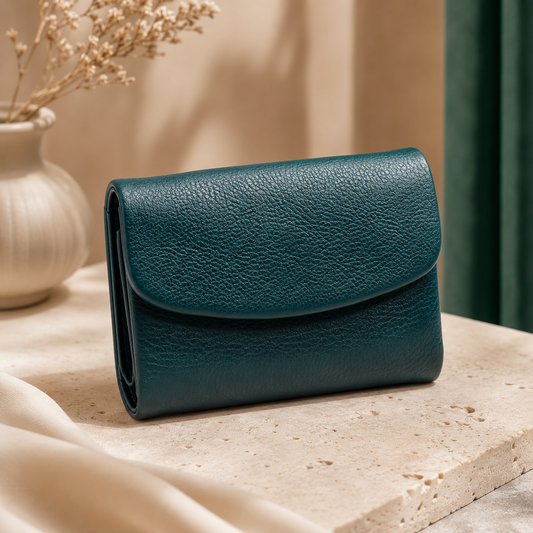 Portefeuille en Cuir Véritable pour Femme