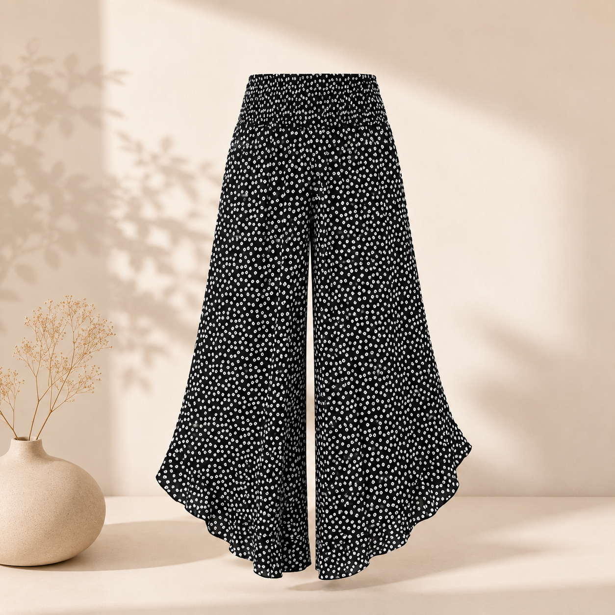 Pantalon Victoria – Large Taille Haute