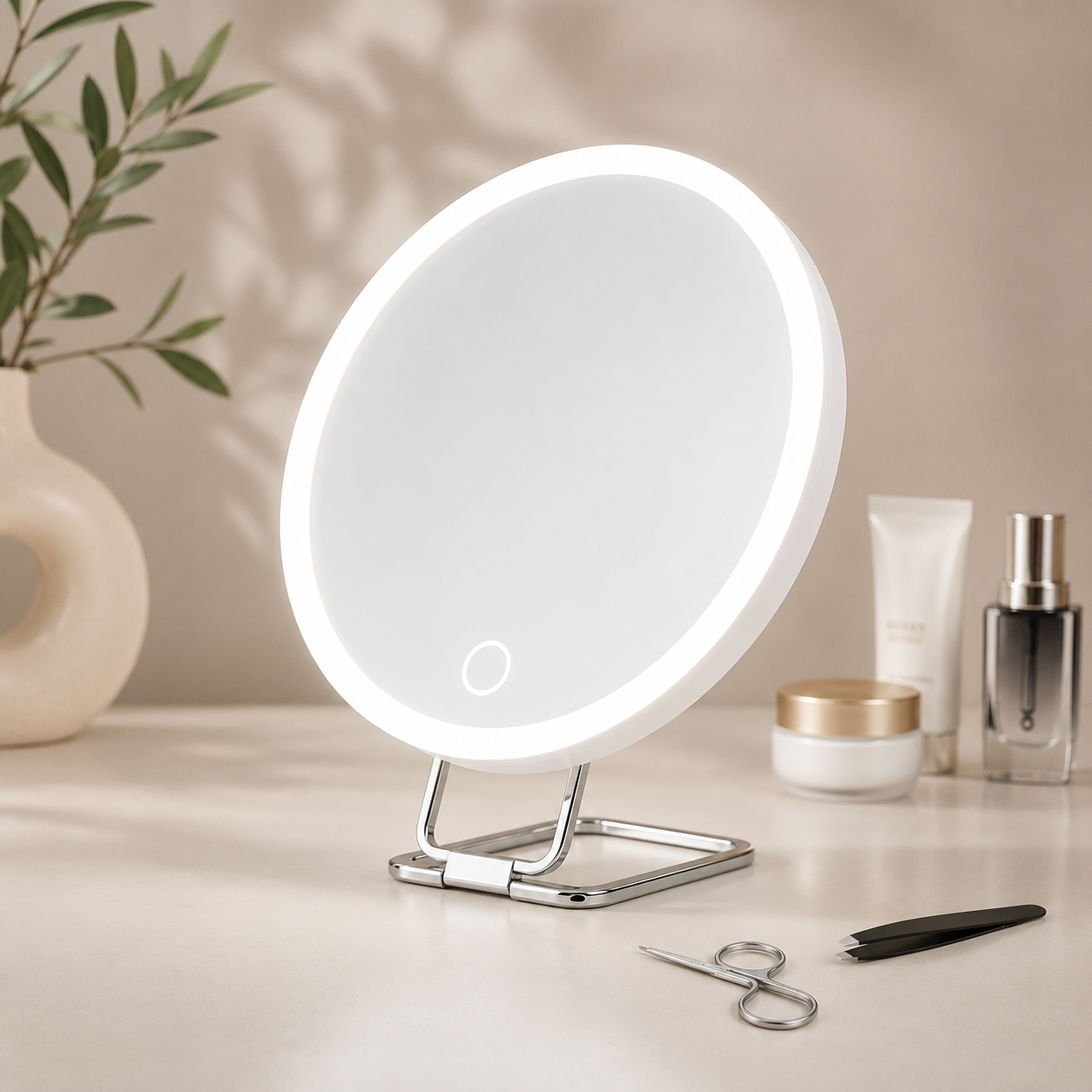 Miroir de Maquillage LED – Grossissement 5X à 30X