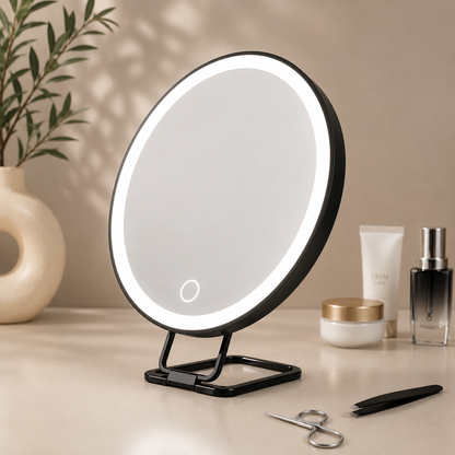 Miroir de Maquillage LED – Grossissement 5X à 30X