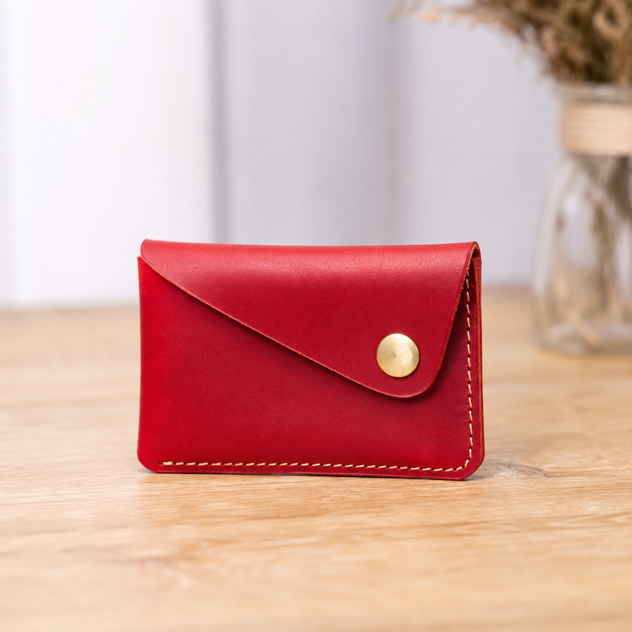 Porte-Cartes en Cuir Véritable