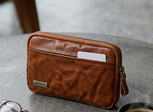 Portefeuille en Cuir Véritable – Design Minimaliste & Élégant