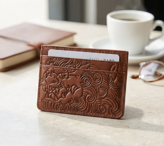 Porte-Cartes Cuir Véritable — Compact & Élégant