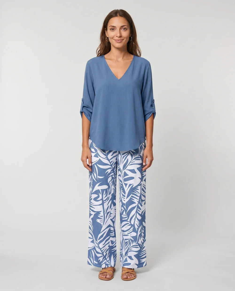Ensemble Servane – Blouse Fluide & Pantalon Large
