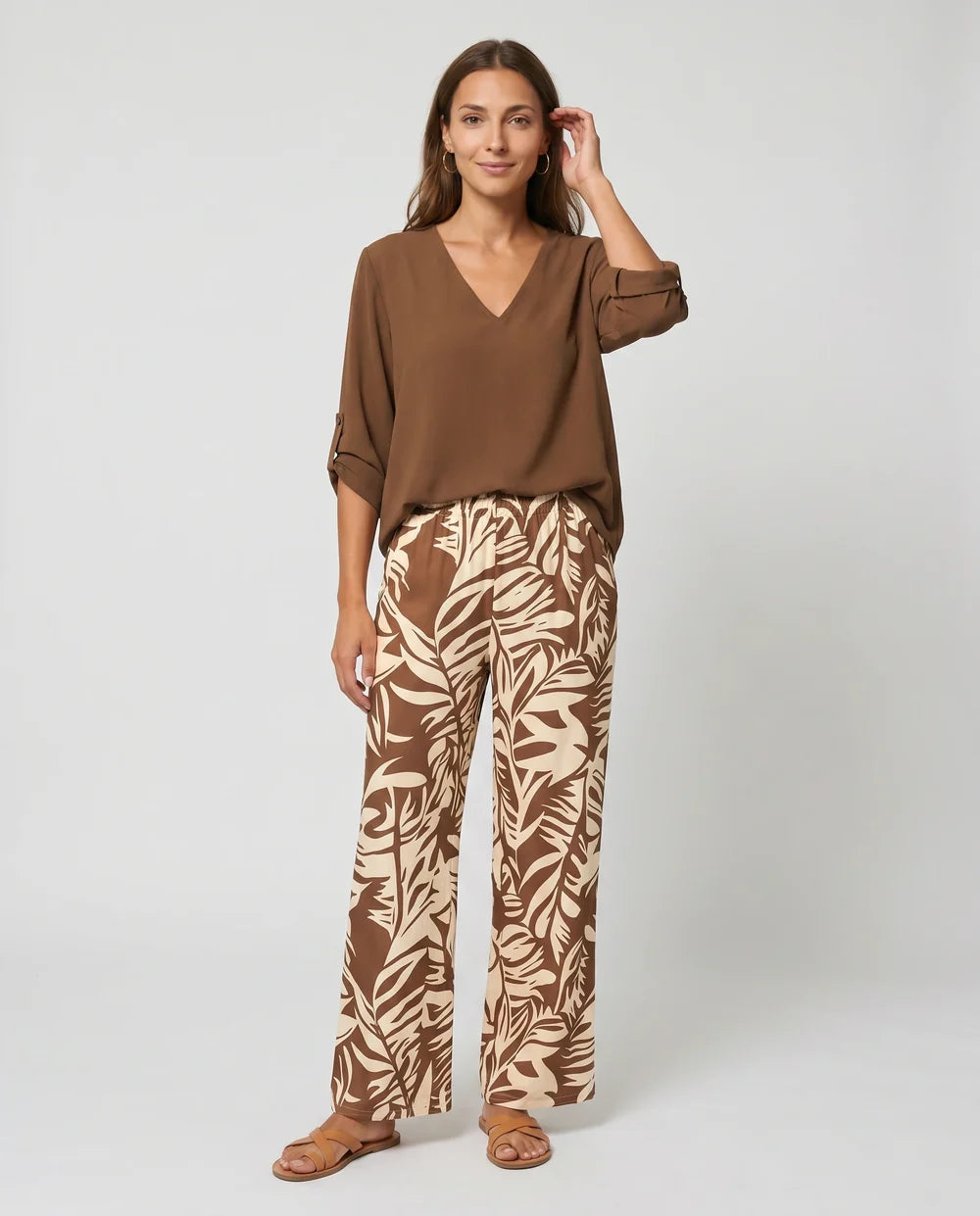 Ensemble Servane – Blouse Fluide & Pantalon Large