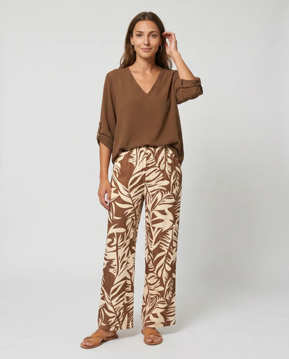 Ensemble Servane – Blouse Fluide & Pantalon Large