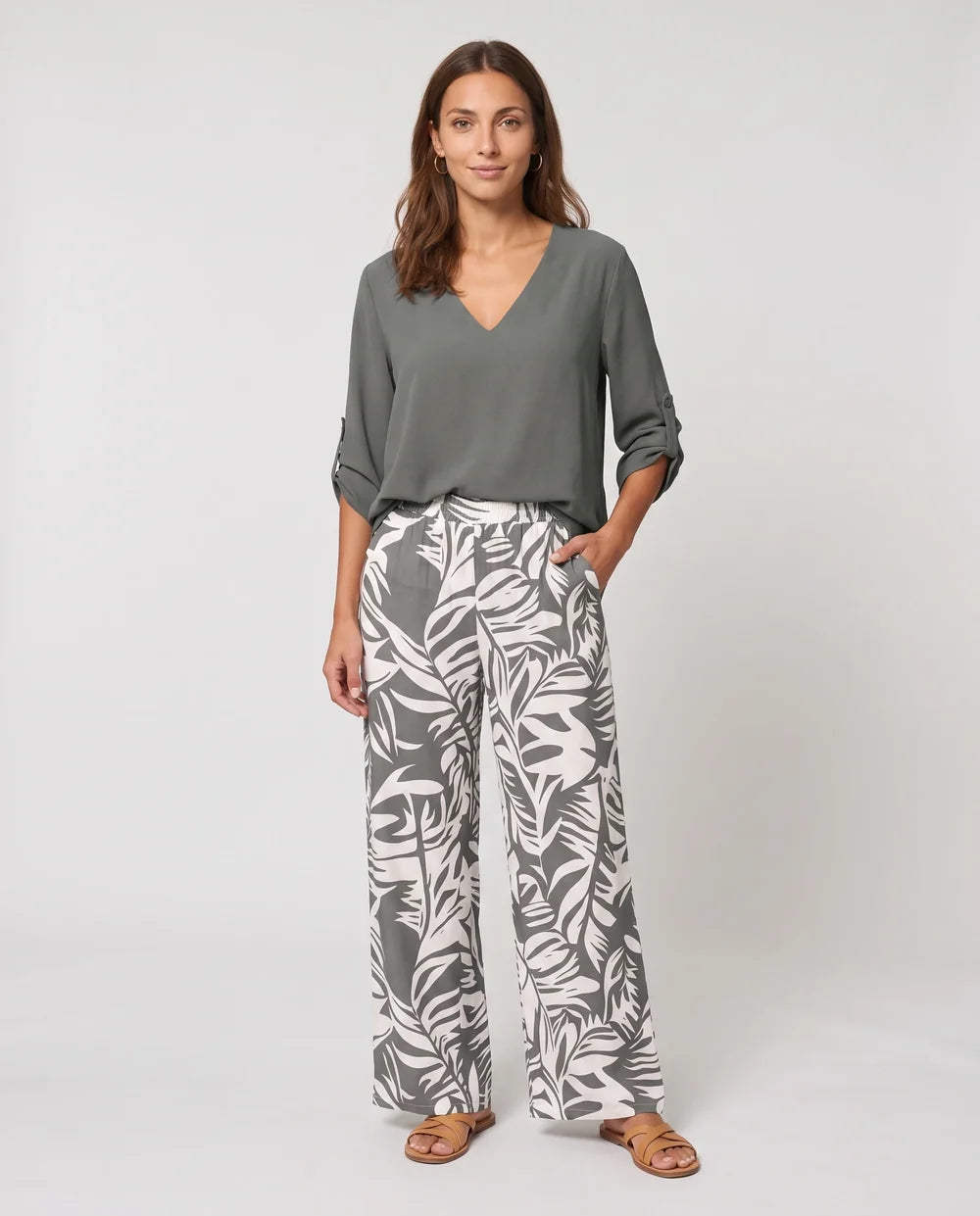 Ensemble Servane – Blouse Fluide & Pantalon Large