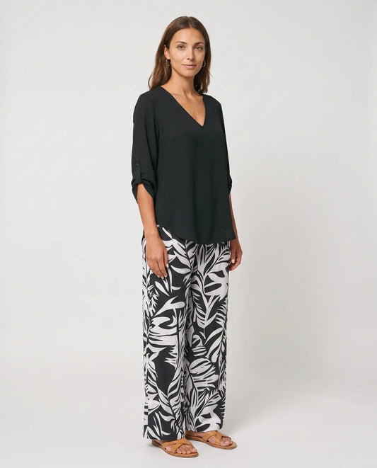 Ensemble Servane – Blouse Fluide & Pantalon Large