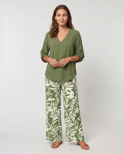 Ensemble Servane – Blouse Fluide & Pantalon Large